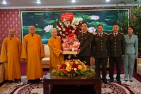 Hà Nội: BTS Phật giáo thủ đô chúc mừng năm mới lực lượng Công an Thủ đô