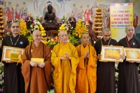 Trường trung cấp Phật học Hà Nội tổng kết năm học thứ II - Khai giảng năm học thứ III khóa IX (2022 - 2026)