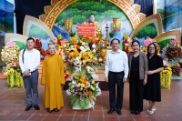 Hà Nội: Lãnh đạo Bộ nội vụ - Ban Tôn giáo Chính phủ thăm và chúc mừng HT.Thích Bảo Nghiêm nhân mùa Phật đản PL.2568