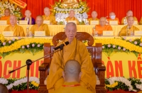 Ninh Bình: Trưởng lão Hoà thượng Quyền Pháp chủ GHPGVN quang lâm chứng minh Đại hội Phật giáo tỉnh lần thứ VII