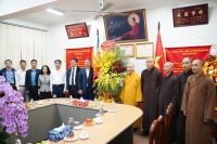 Hà Nội: Các cơ quan ban ngành Thành phố chúc tết BTS Phật giáo thủ đô